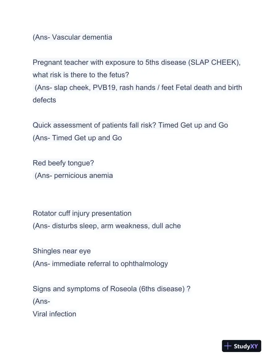 AANP Pediatrics FNP Certification Exam With Answers (236 Solved Questions), page 9