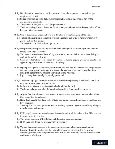Solution Manual for Logic: The Essentials, 1st Edition - Page 5 preview image