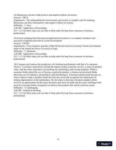 Test Bank for Business in Action , 8th Edition - Page 11 preview image