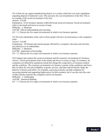 Test Bank for Business in Action , 8th Edition - Page 18 preview image