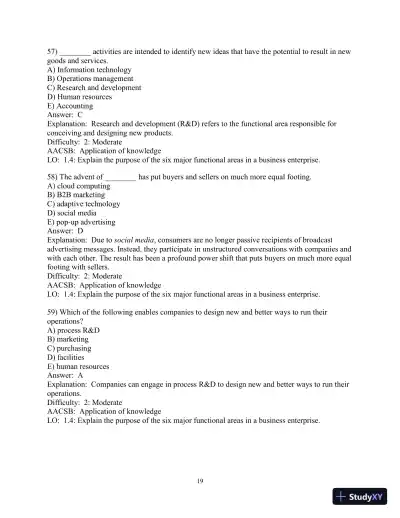 Test Bank for Business in Action , 8th Edition - Page 20 preview image