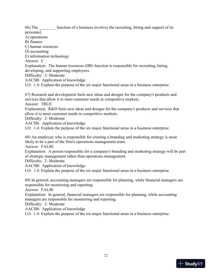 Test Bank for Business in Action , 8th Edition, page 23