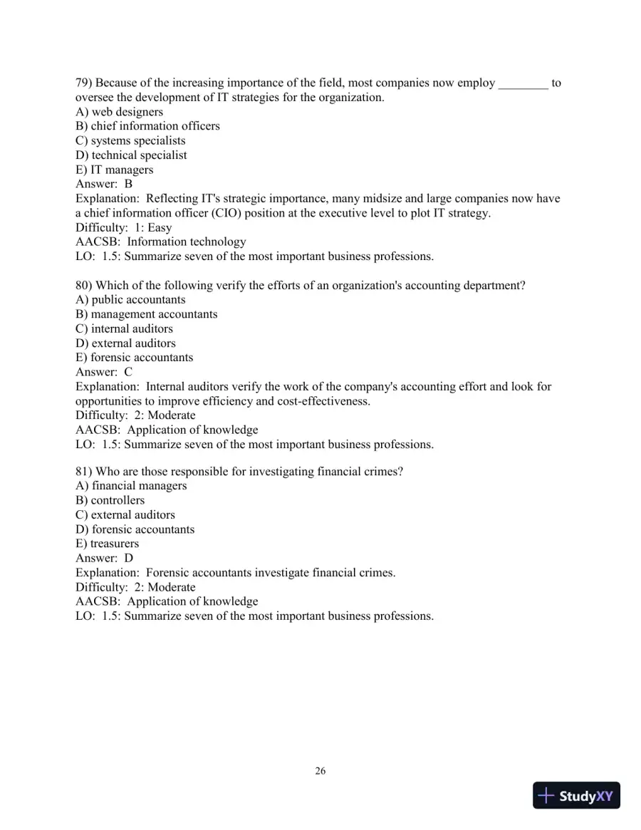 Test Bank for Business in Action , 8th Edition, page 27
