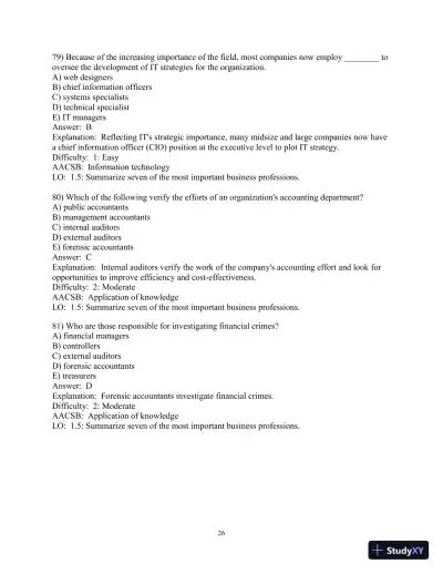 Test Bank for Business in Action , 8th Edition - Page 27 preview image