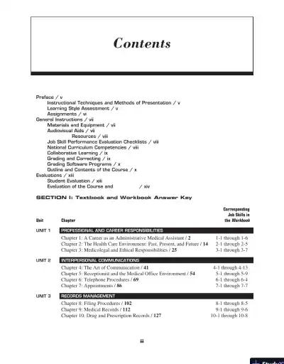 Solution Manual For Administrative Medical Assisting, 8th Edition - Page 3 preview image