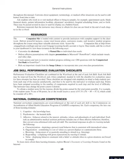 Solution Manual For Administrative Medical Assisting, 8th Edition - Page 8 preview image