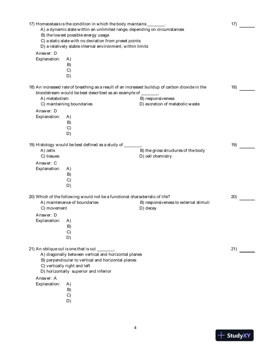 Human Anatomy And Physiology, 9th Edition Test Bank, page 5