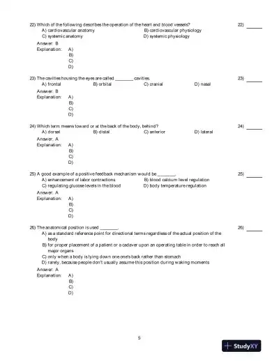 Human Anatomy And Physiology, 9th Edition Test Bank - Page 6 preview image