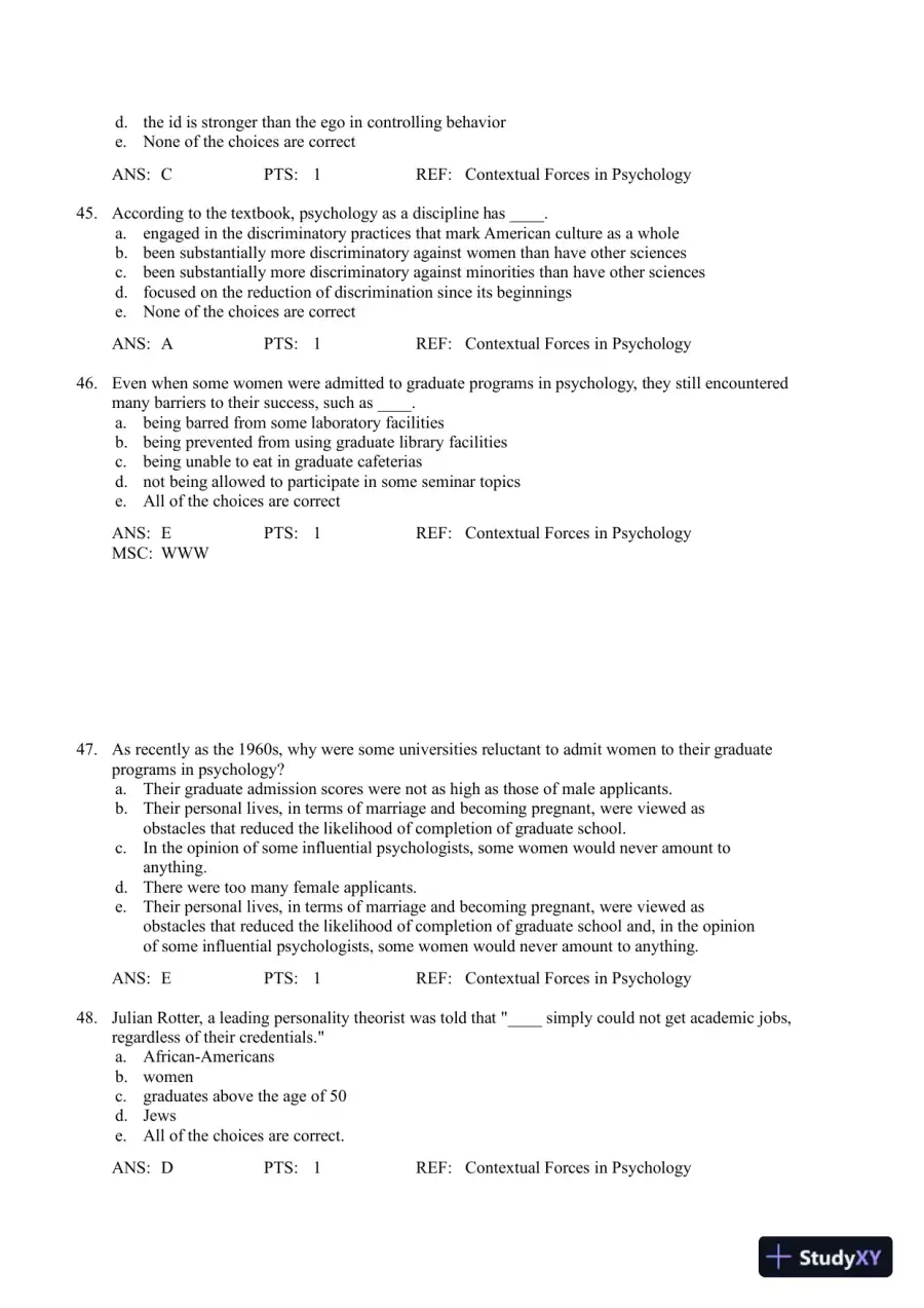A History Of Modern Psychology, 10th Edition Test Bank, page 12