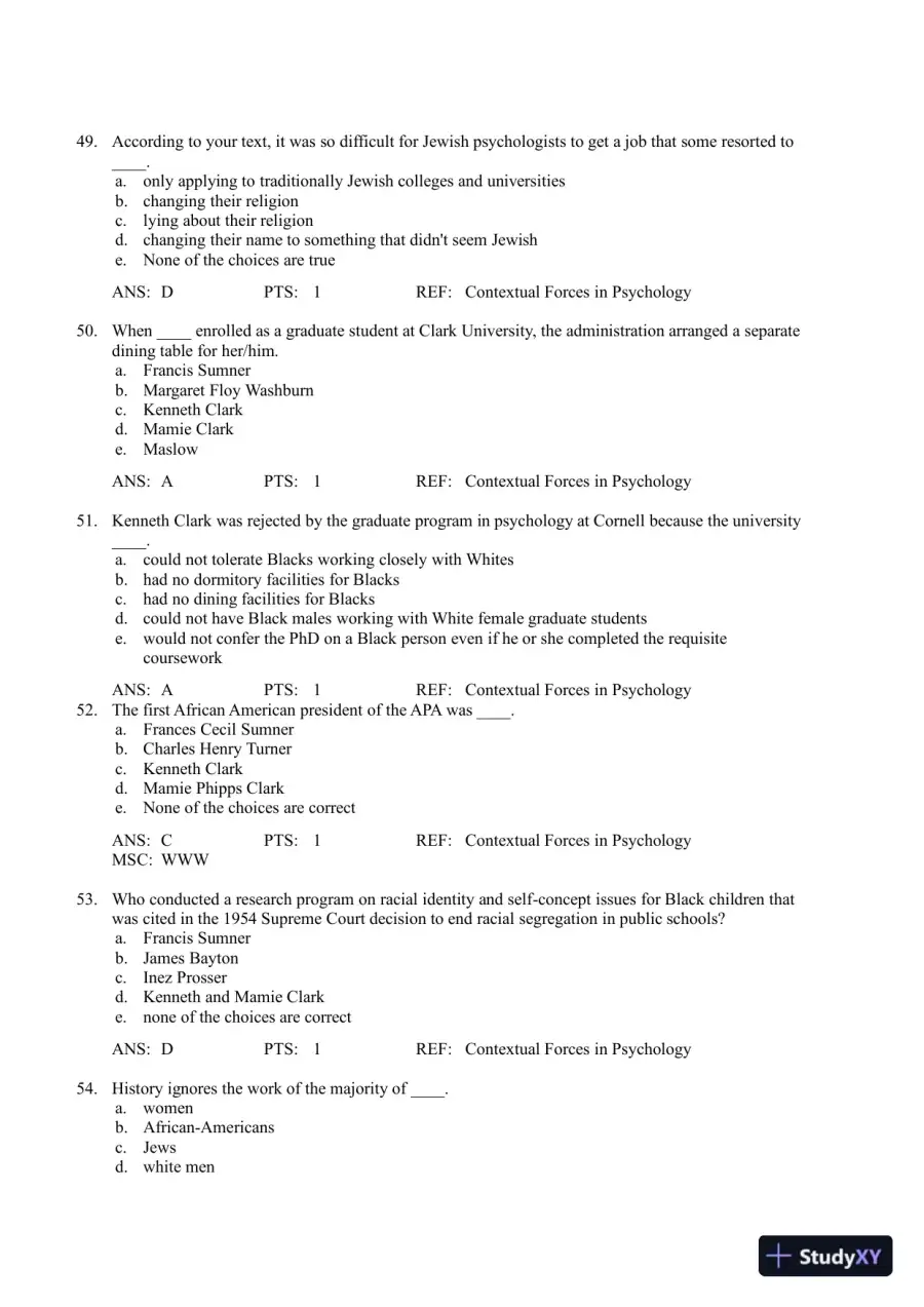 A History Of Modern Psychology, 10th Edition Test Bank, page 13