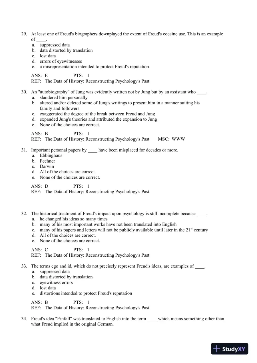 A History Of Modern Psychology, 10th Edition Test Bank, page 9
