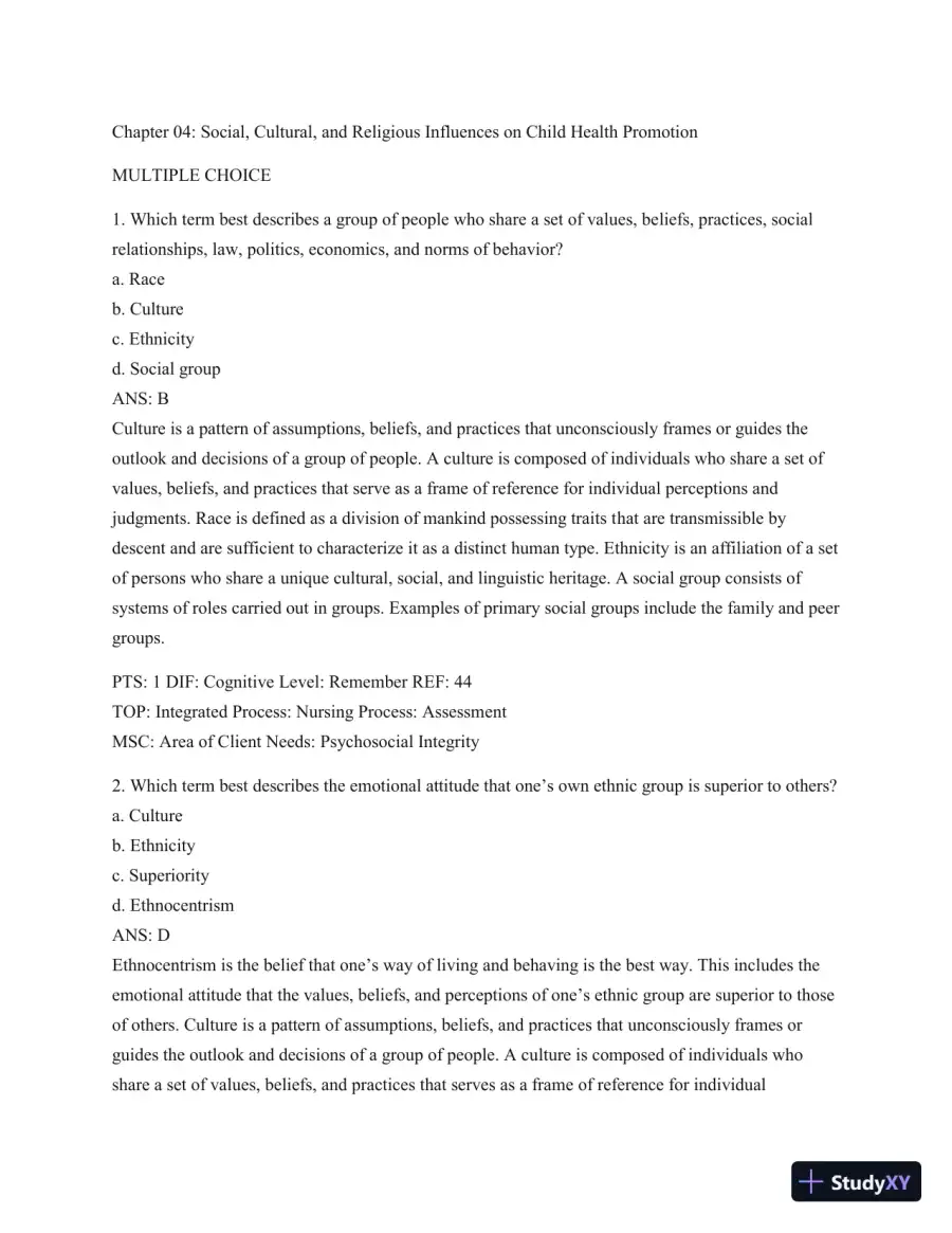 Test Bank For Wong's Essentials Of Pediatric Nursing, 9th Edition, page 24
