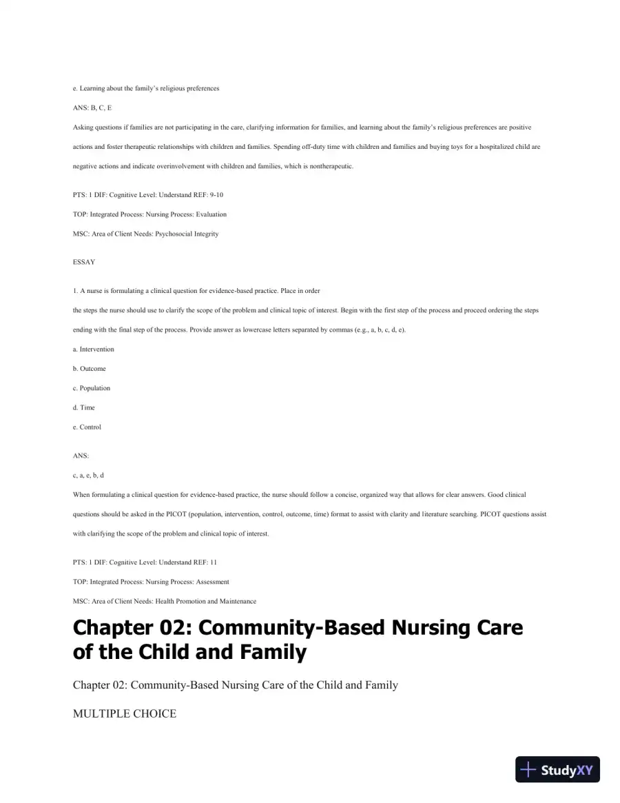 Test Bank For Wong's Essentials Of Pediatric Nursing, 9th Edition, page 9