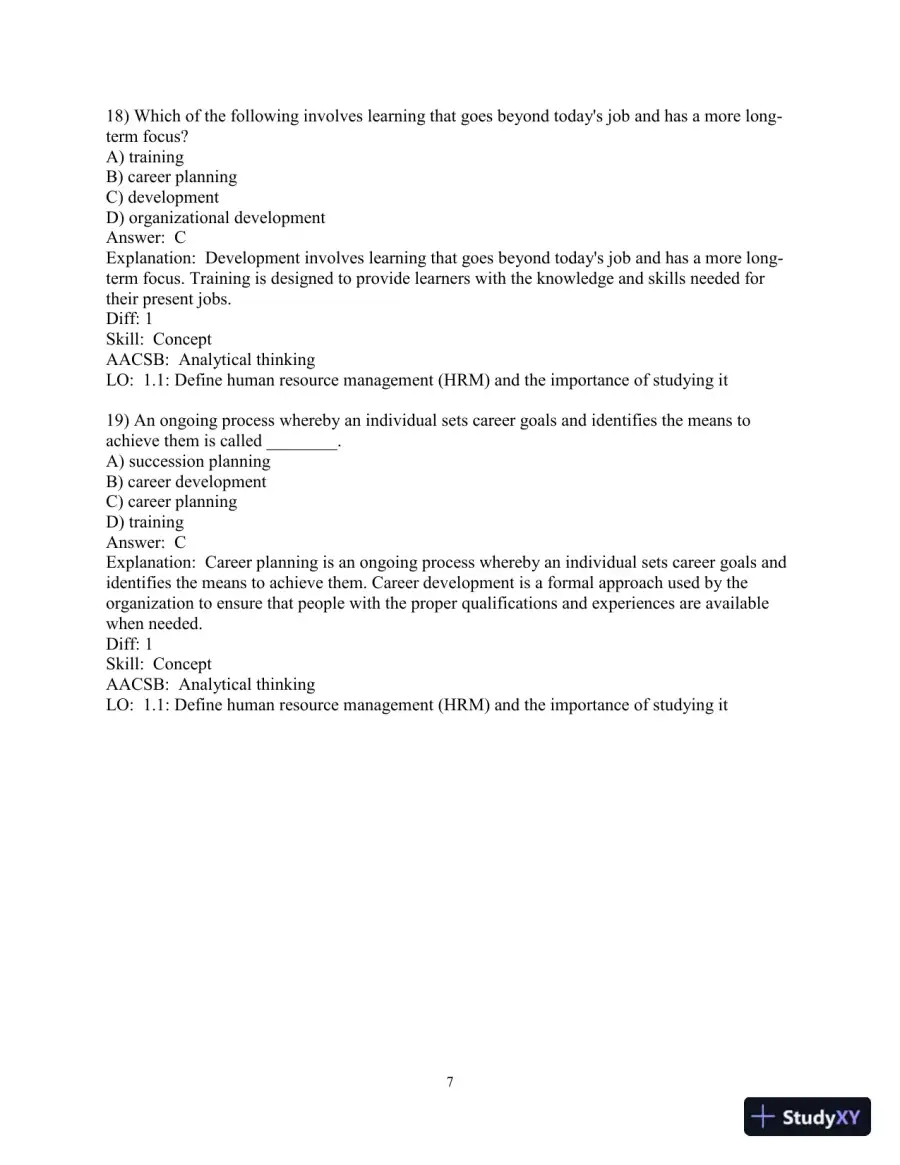Test Bank for Human Resource Management, 15th Edition, page 9