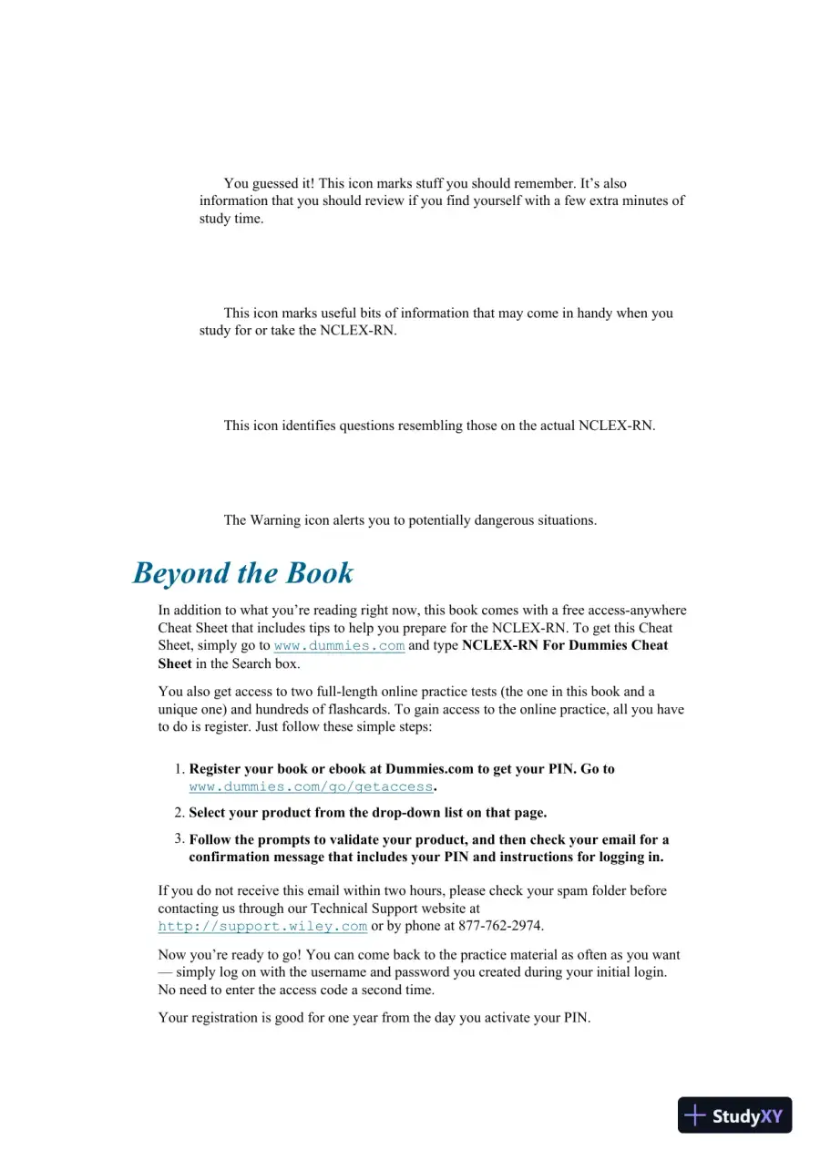 NCLEX-RN For Dummies with Online Practice Tests (2020), page 13