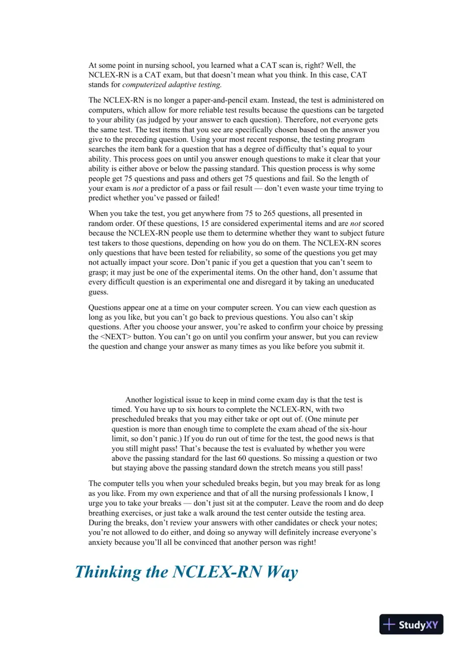 NCLEX-RN For Dummies with Online Practice Tests (2020), page 20