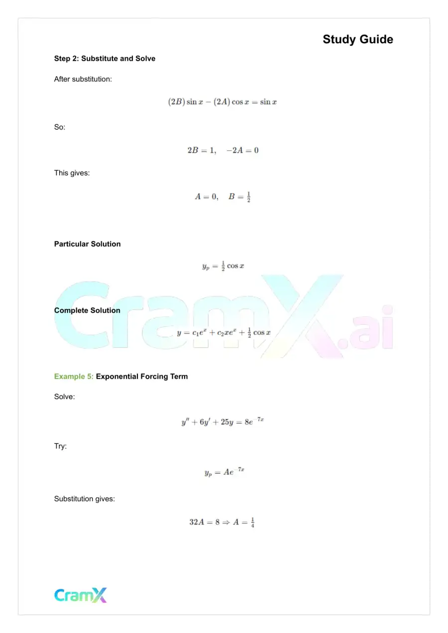 Differential Equations - Second-Order Equations, page 10