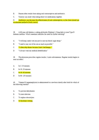 NCLEX-PN Final Exam - Page 12 preview image
