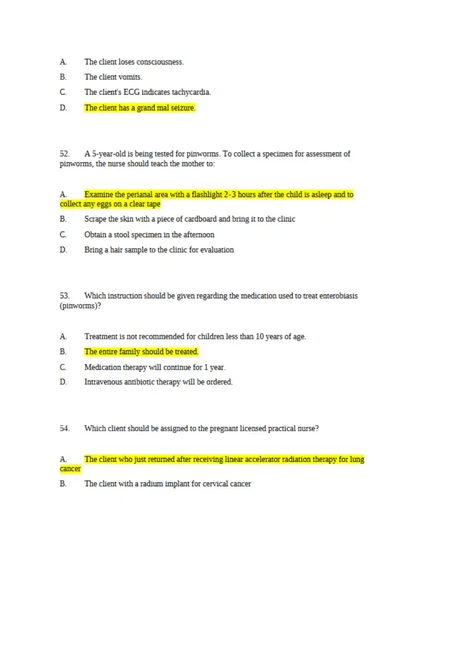 NCLEX-PN Final Exam, page 16