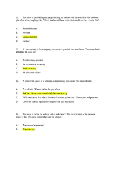 NCLEX-PN Final Exam - Page 4 preview image