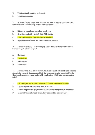 NCLEX-PN Final Exam - Page 5 preview image