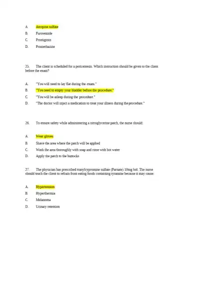 NCLEX-PN Final Exam - Page 8 preview image