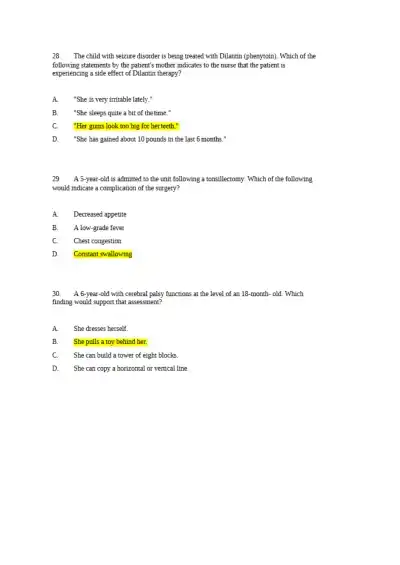 NCLEX-PN Final Exam - Page 9 preview image