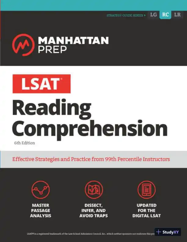 LSAT Reading Comprehension (Manhattan Prep LSAT Strategy Guides) (2020) - Page 1 preview image