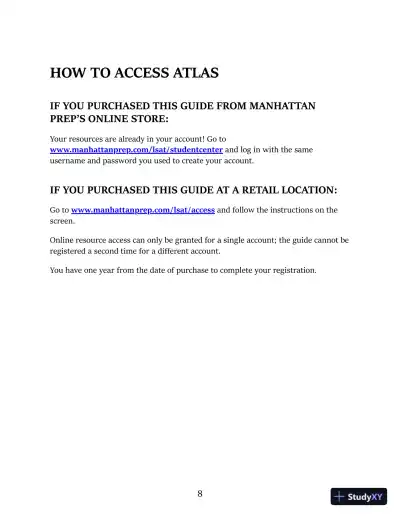 LSAT Reading Comprehension (Manhattan Prep LSAT Strategy Guides) (2020) - Page 10 preview image