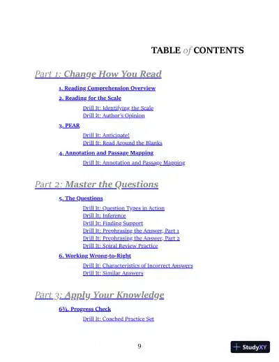 LSAT Reading Comprehension (Manhattan Prep LSAT Strategy Guides) (2020) - Page 11 preview image
