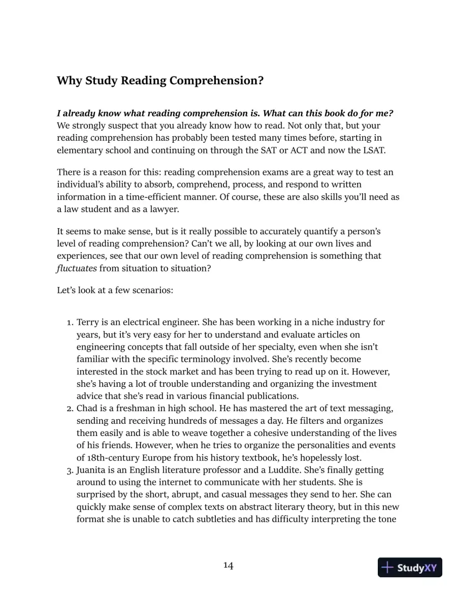 LSAT Reading Comprehension (Manhattan Prep LSAT Strategy Guides) (2020), page 16