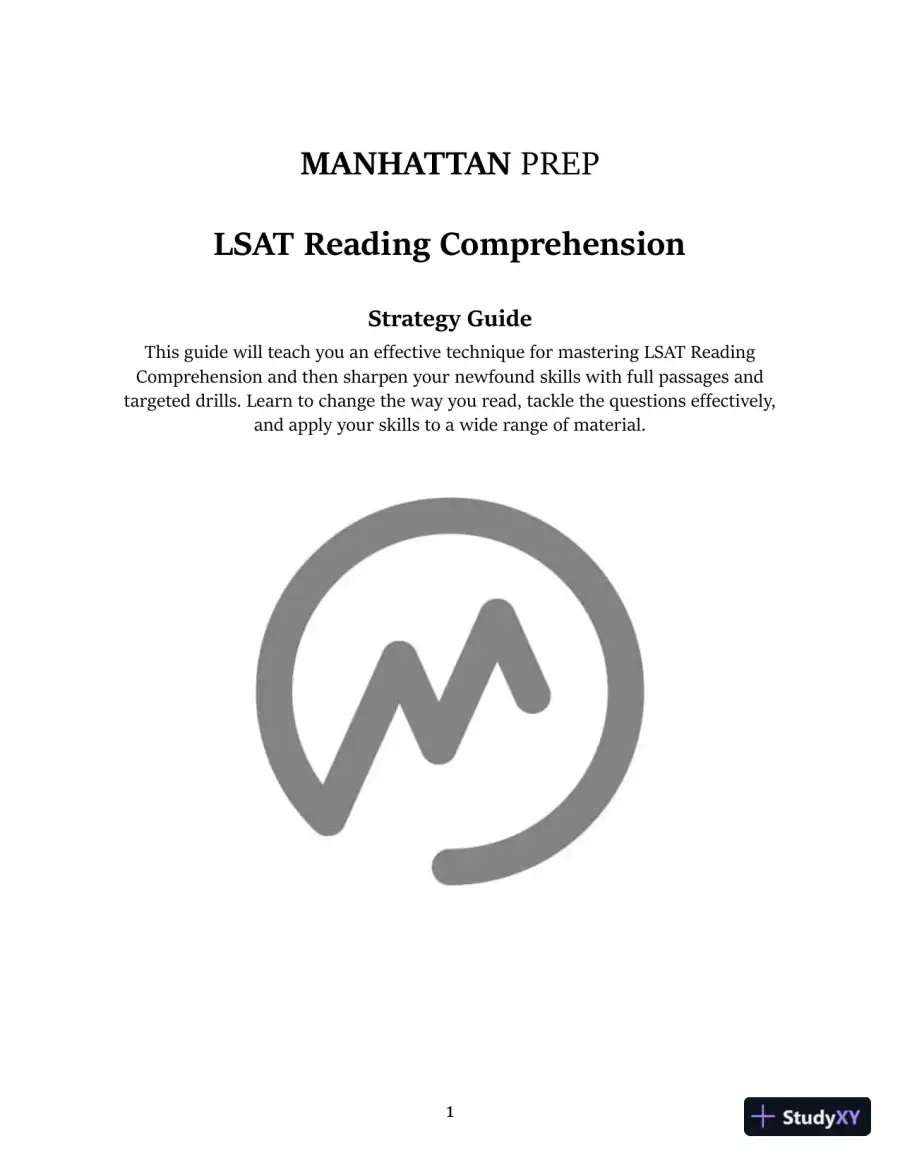 LSAT Reading Comprehension (Manhattan Prep LSAT Strategy Guides) (2020), page 3