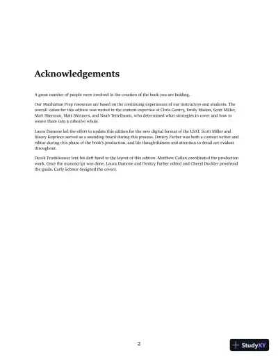 LSAT Reading Comprehension (Manhattan Prep LSAT Strategy Guides) (2020) - Page 4 preview image