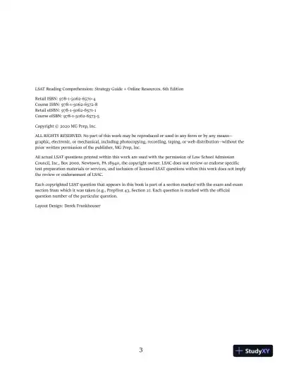 LSAT Reading Comprehension (Manhattan Prep LSAT Strategy Guides) (2020) - Page 5 preview image