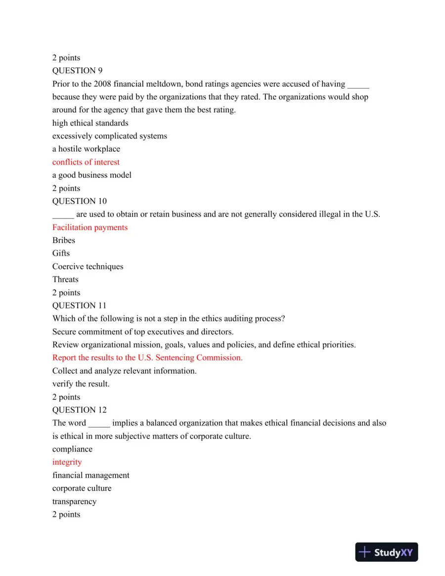 NU MGT400 Final Exam 2015, page 4