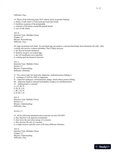 Molecular Cell Biology Eighth Edition Test Bank - Page 16 preview image