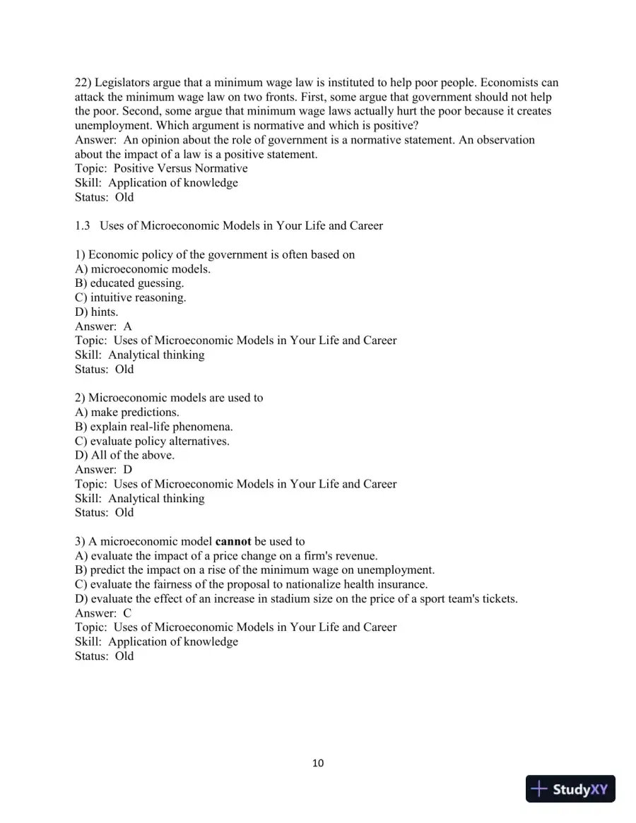Test Bank for Microeconomics: Theory And Applications With Calculus , 5th Edition, page 12
