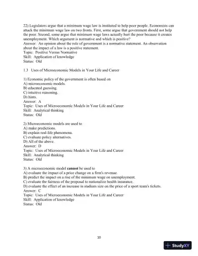 Test Bank for Microeconomics: Theory And Applications With Calculus , 5th Edition - Page 12 preview image