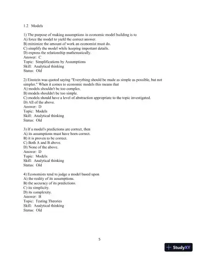 Test Bank for Microeconomics: Theory And Applications With Calculus , 5th Edition - Page 7 preview image