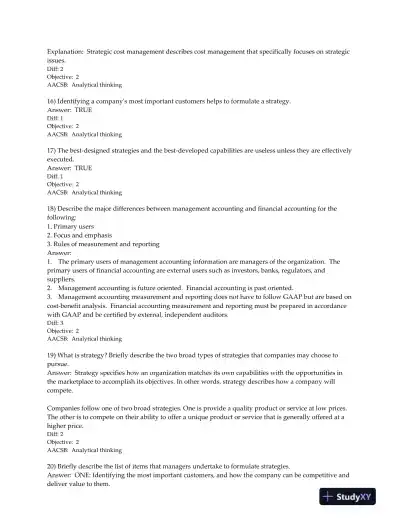 Horngren's Cost Accounting: A Managerial Emphasis 16th Edition Test Bank - Page 13 preview image