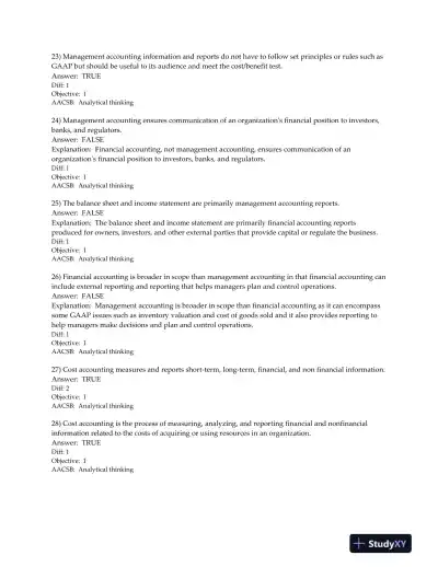Horngren's Cost Accounting: A Managerial Emphasis 16th Edition Test Bank - Page 7 preview image