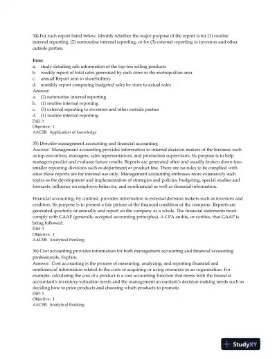 Horngren's Cost Accounting: A Managerial Emphasis 16th Edition Test Bank - Page 9 preview image