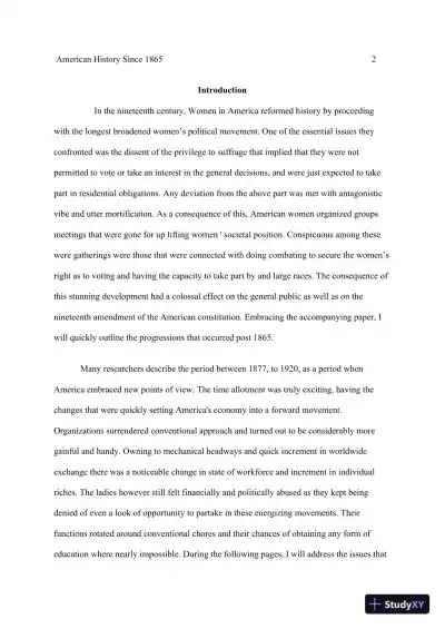 HIS 204 American History Since 1865 - Page 3 preview image