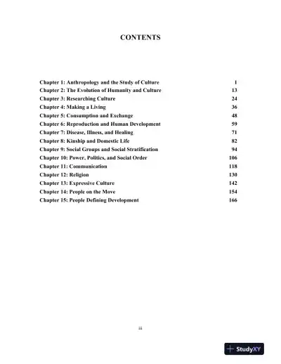 Test Bank for Cultural Anthropology, 8th Edition - Page 3 preview image