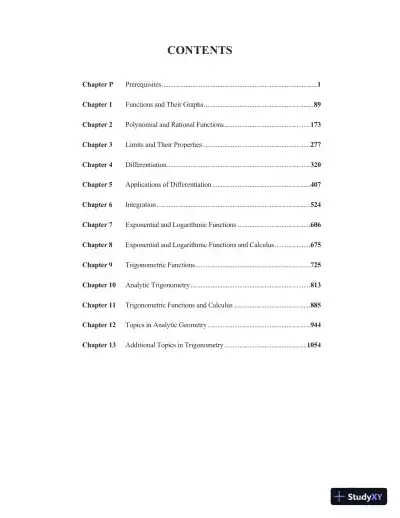 Solution Manual for Calculus I with Precalculus, 3rd Edition - Page 1 preview image