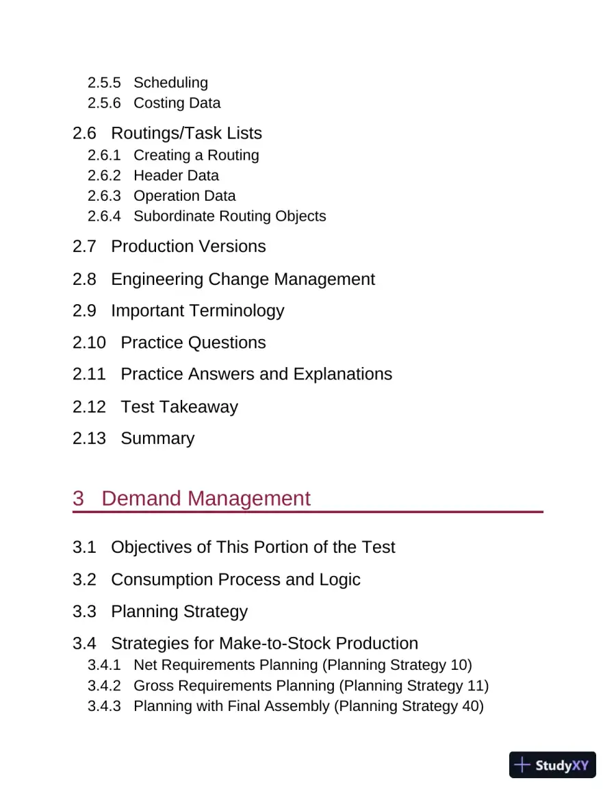 SAP S/4HANA Production Planning and Manufacturing Certification Guide: Application Associate Exam (2022), page 12
