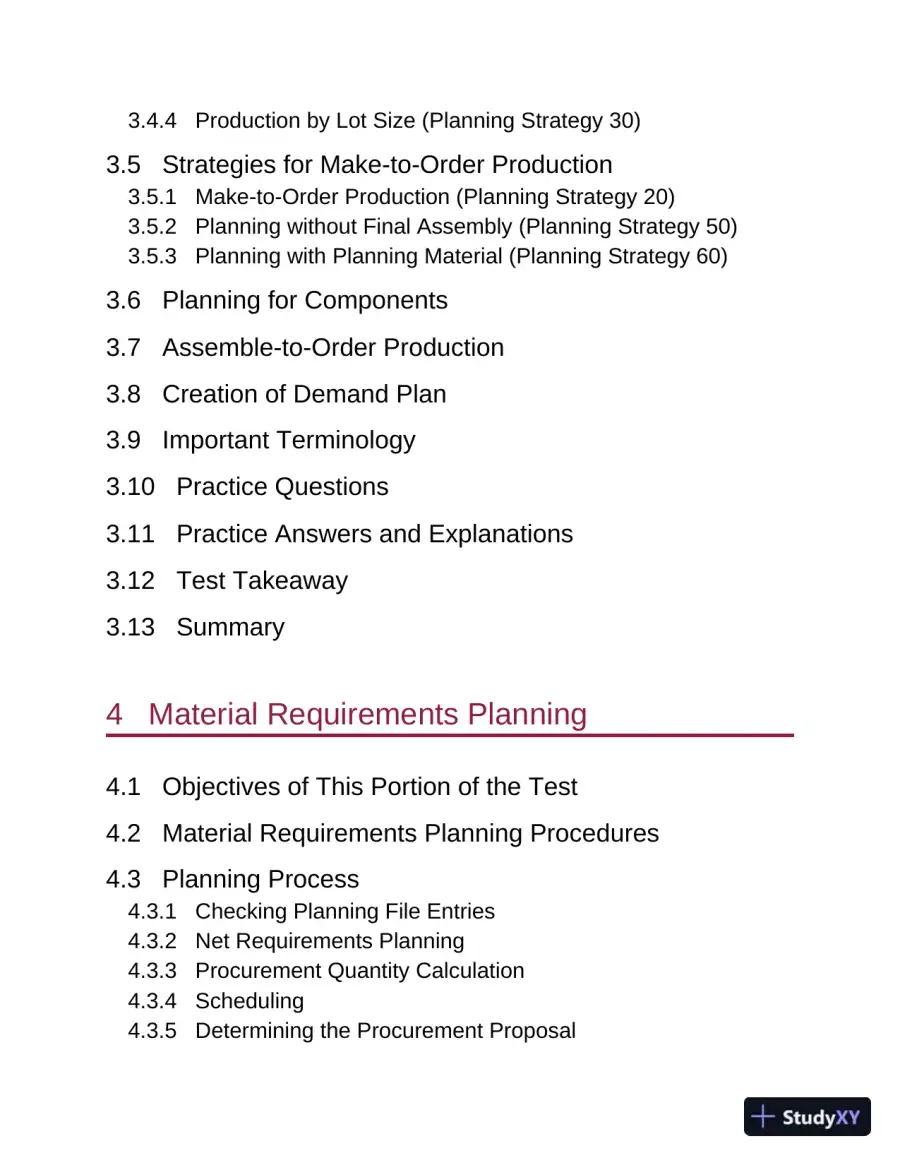 SAP S/4HANA Production Planning and Manufacturing Certification Guide: Application Associate Exam (2022), page 13