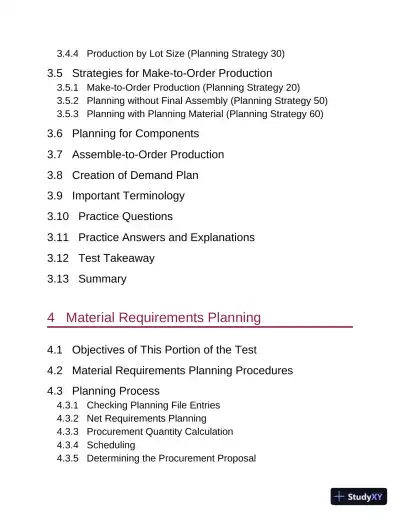 SAP S/4HANA Production Planning and Manufacturing Certification Guide: Application Associate Exam (2022) - Page 13 preview image