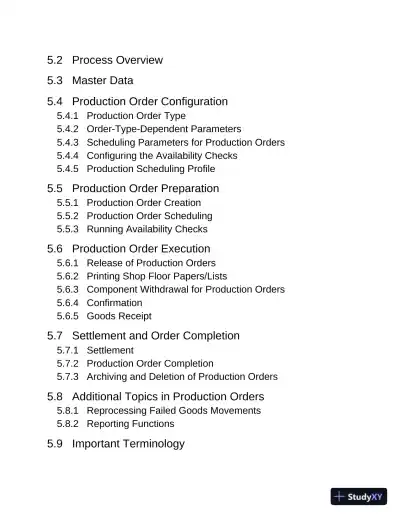 SAP S/4HANA Production Planning and Manufacturing Certification Guide: Application Associate Exam (2022) - Page 15 preview image