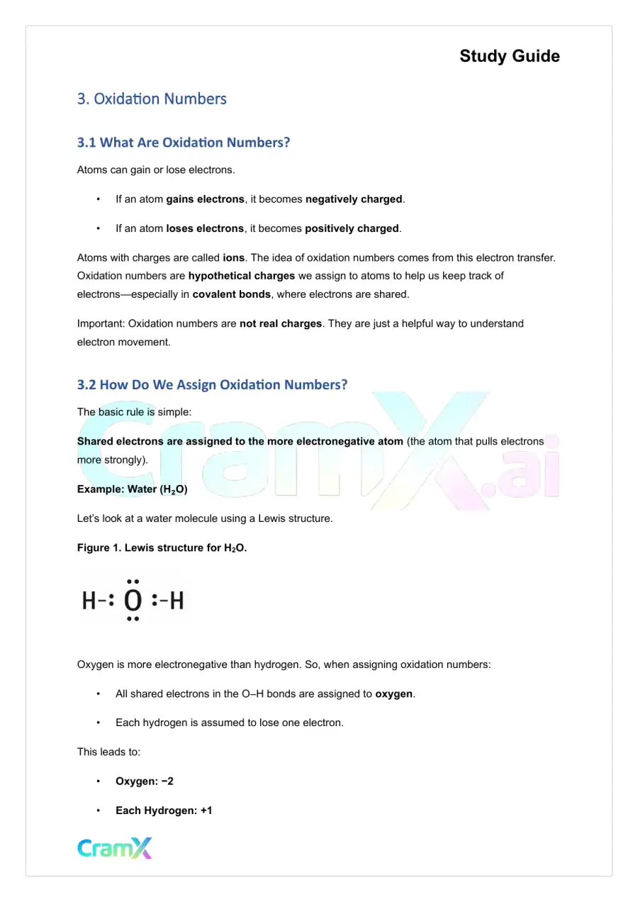 Chemistry - Oxidation‐Reduction Reactions, page 7